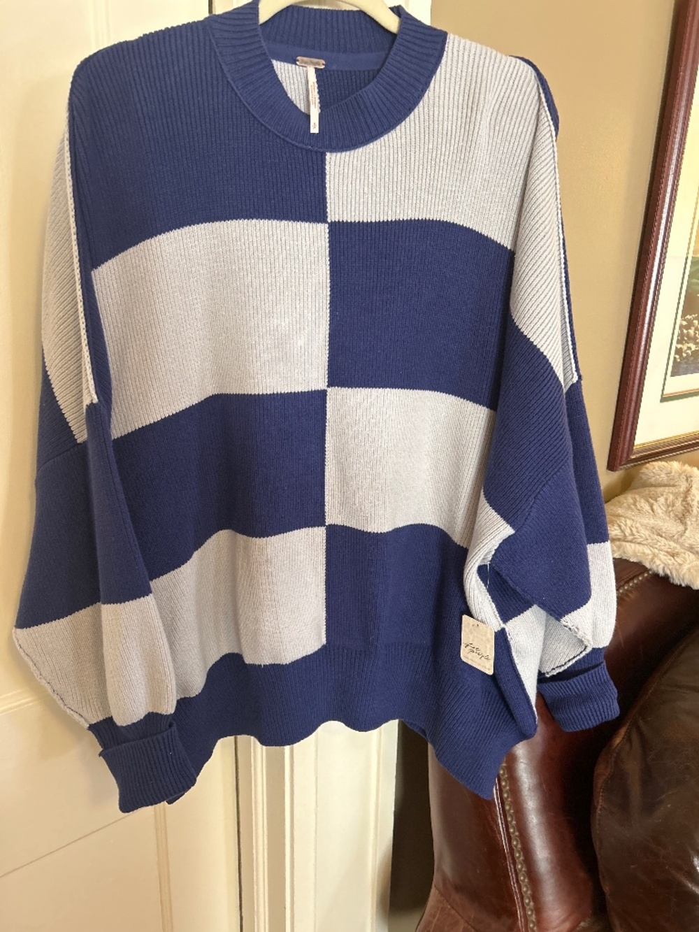 NWT Free People Easystreet Tunic in Blueprint Combo Size S